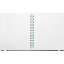 Блокнот B5, пластикова обкладинка з гумкою, бічна спіраль, 60 арк., клітинка