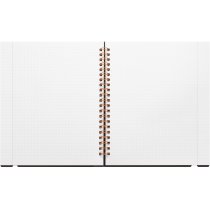 Блокнот B5, пластикова обкладинка з гумкою, бічна спіраль, 60 арк., клітинка