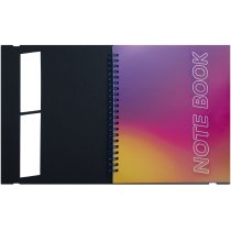 Блокнот B5, пластикова обкладинка з гумкою, бічна спіраль, 60 арк., клітинка