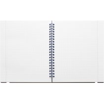 Блокнот B5, пластикова обкладинка з гумкою, бічна спіраль, 60 арк., клітинка
