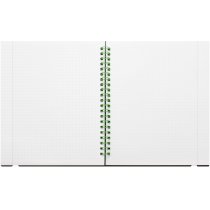 Блокнот B5, пластикова обкладинка з гумкою, бічна спіраль, 60 арк., клітинка