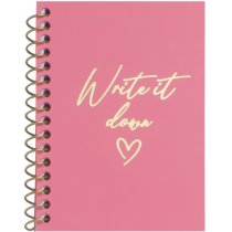 Блокнот А7, пласт. обкл., бічна спіраль, 60 арк., клітинка, асорті