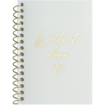 Блокнот А7, пласт. обкл., бічна спіраль, 60 арк., клітинка, асорті