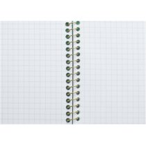 Блокнот А7, пласт. обкл., бічна спіраль, 60 арк., клітинка, асорті