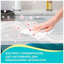Серветки вологі господарчі Pani Blysk  універсальні з клапаном, вишнева розкіш, 48шт