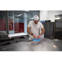 Скребок Igeax гнучкий для чищення поверхнонь, синій