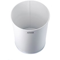 Корзина металева ТМ АТМА  офісна біла 12л,23х29