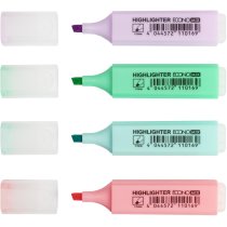 Набір 4 текстові маркера ECONOMIX в блістері, пастельні кольори