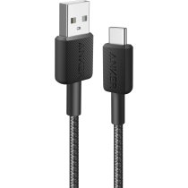 Кабель Anker 322 USB-A to USB-C - 1.8m Nylon Black