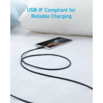 Кабель Anker 322 USB-A to USB-C - 1.8m Nylon Black