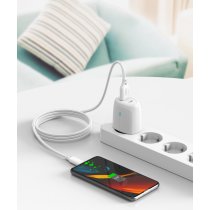 Кабель XO NB235 Zebra Series Braided USB-A to Micro - 1m White