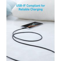 Кабель Anker 322 USB-A to USB-C - 0.9m Nylon Black