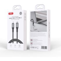 Кабель XO NBQ264A High Power Braided Type-C to Type-C - 240W - 1m Black