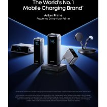 Мережевий зарядний пристрій Anker GaNPrime Charger 160W, 3xUSB-C PD3.1 w Display Silver