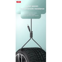 Кабель XO NB235 Zebra Series Braided USB-A to Type-C - 1m White