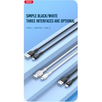 Кабель XO NB230 Rock Series USB-A to Micro - 1m (Black)