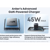 Зарядное устройство Anker Nano Charger - 45W USB-C Black