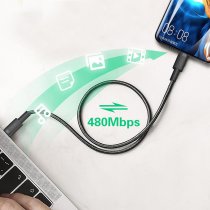 Кабель XO NBQ199 High Power Braided Type-C to Type-C - 100W - 1m Black