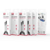 Кабель XO NB235 Zebra Series Braided USB-A to Type-C - 1m (Black)