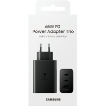 Сетевое зарядное устройство Samsung 65W Power Adapter Trio (w/o cable) EP-T6530NBEGEU Black