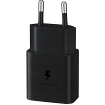 Мережевий зарядний пристрій Samsung 15W Power Adapter Type-C+Cable - Black (EP-T1510XBEGEU)