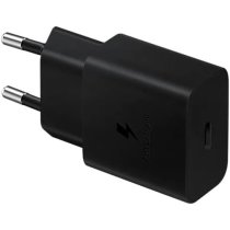 Мережевий зарядний пристрій Samsung 15W Power Adapter Type-C+Cable - Black (EP-T1510XBEGEU)