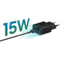 Мережевий зарядний пристрій Samsung 15W Power Adapter Type-C+Cable - Black (EP-T1510XBEGEU)