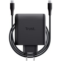 Зарядний пристрій мережевий Trust Maxo 100Вт, GaN, 2xUSB-C ,PD/PPS, чорний