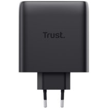 Зарядний пристрій мережевий Trust Maxo 100Вт, GaN, 2xUSB-C ,PD/PPS, чорний