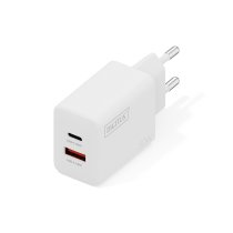 Зарядний пристрій DIGITUS GaN 1хUSB-C, 1хUSB-A, 30W