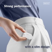 Зарядний пристрій DIGITUS GaN 1хUSB-C, 1хUSB-A, 30W