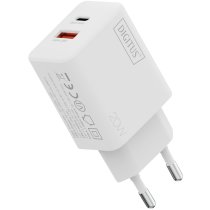 Зарядний пристрій DIGITUS 1хUSB-C, 1хUSB-A, 20W