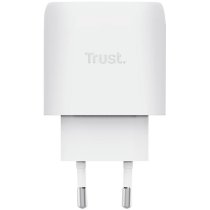 Зарядний пристрій мережевий Trust Maxo 45Вт, GaN, USB-C PD/PPS, білий