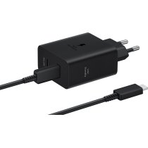Мережевий зарядний пристрій Samsung 50W Power Adapter Duo (w C to C Cable) Black / EP-T5020XBEGEU