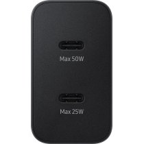 Мережевий зарядний пристрій Samsung 50W Power Adapter Duo (w C to C Cable) Black / EP-T5020XBEGEU